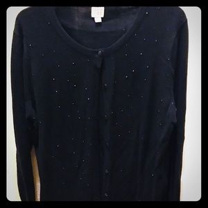 Black cardigan
